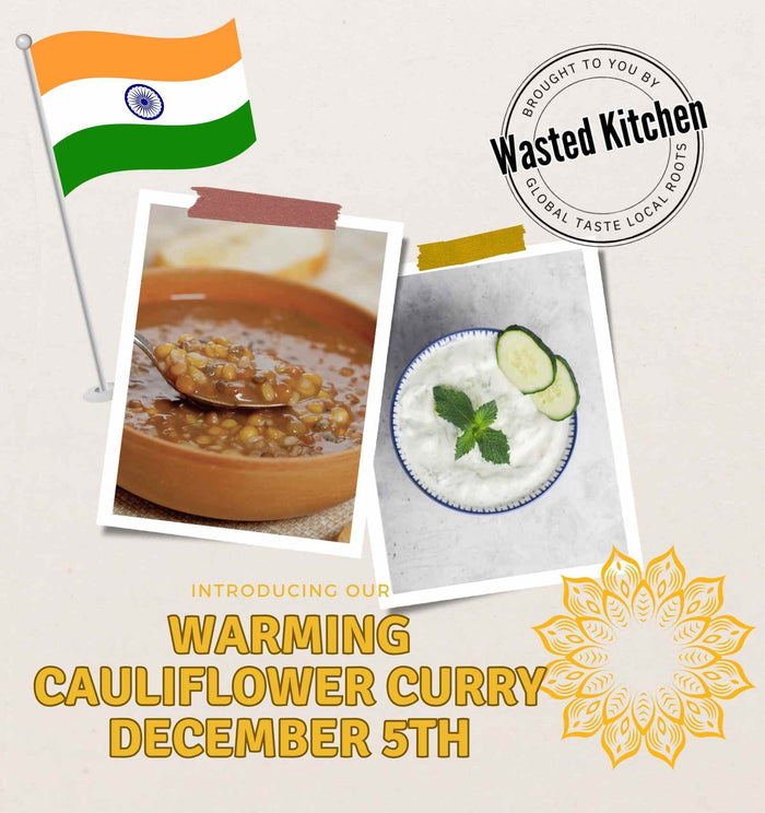 December 5th – Warming Cauliflower Curry Dabba Feast