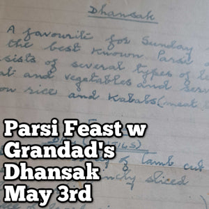 May 3rd - Parsi Indian Feast