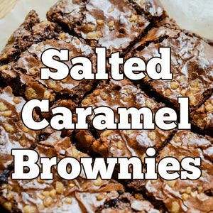 Sparkly Miso Salted Caramel Brownies